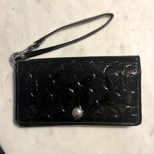 Coach Wristlet Wallet - Black